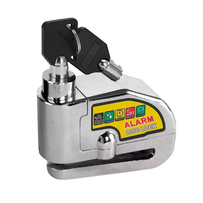 CANDADO CON ALARMA PLATEADO