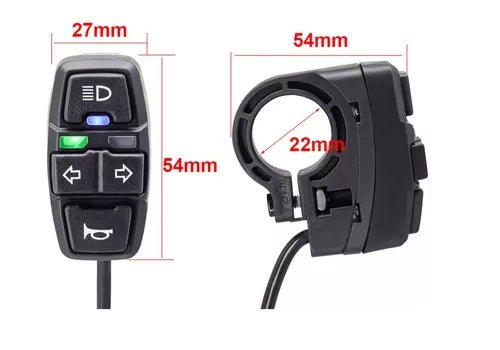 COMANDO IZQUIERDO CON LUZ , DIRECCIONALES Y PITO