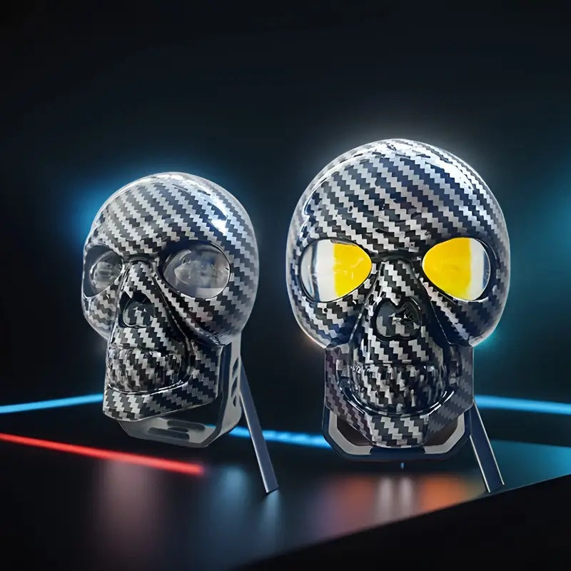 EXPLORADORA CALAVERA CARBON BLANCA-AMARILLA X UNIDAD